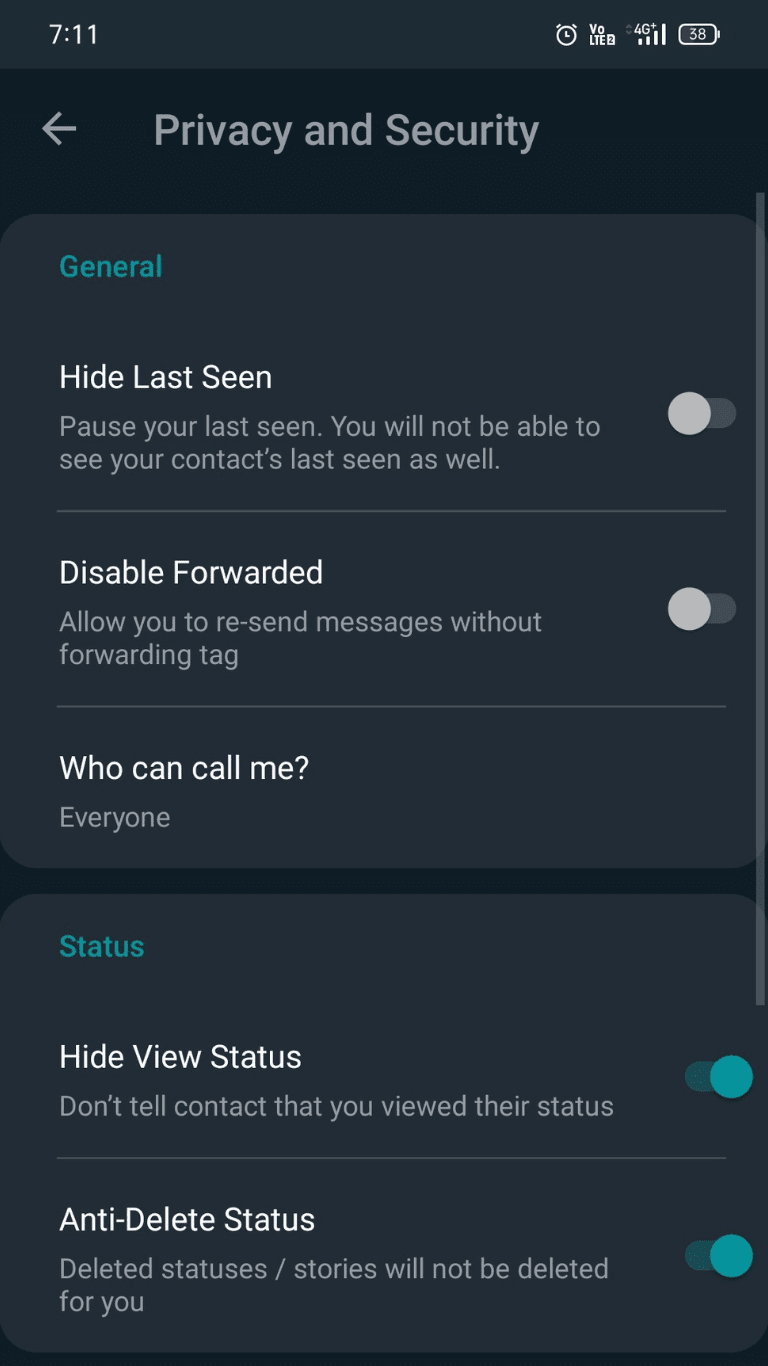 GBWhatsApp Privacy and Security 1