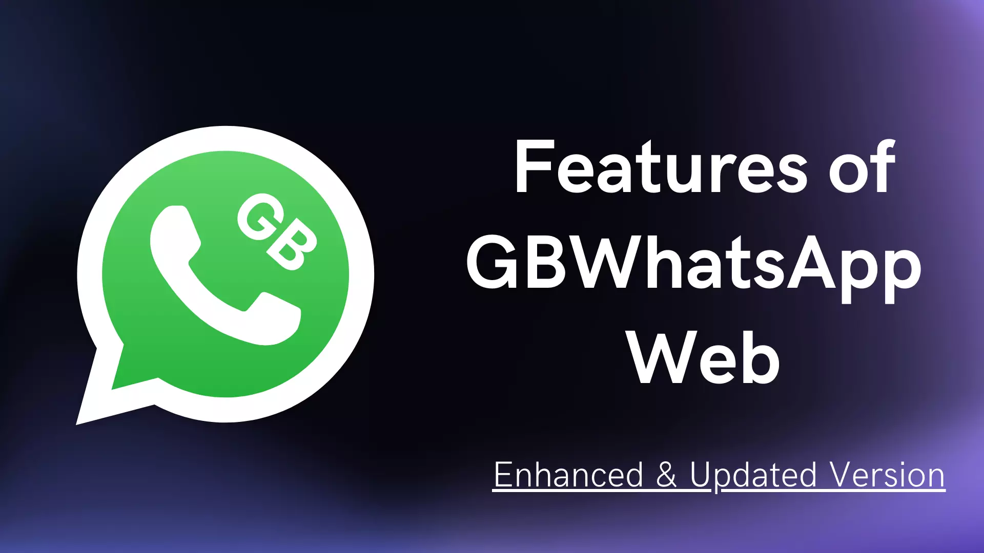 Features of GBWhatsApp Web
